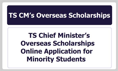 ts minority overseas scholarship